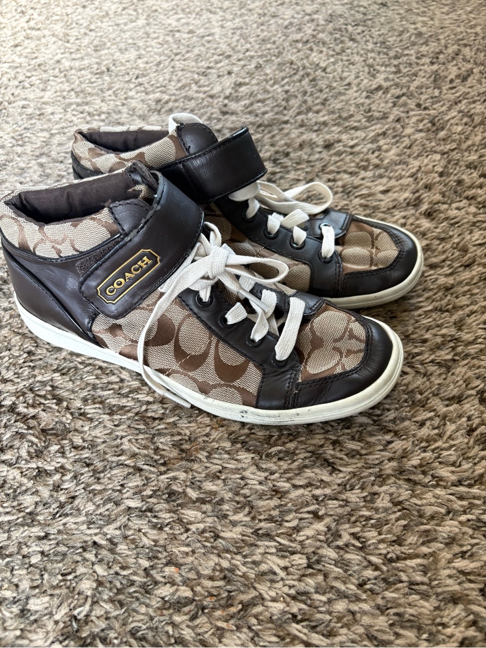 Coach Zoey High-Top Sneakers size 7M